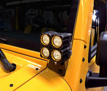 Load image into Gallery viewer, Bracket Set - Light Mount - Windshield - Pillar Mount - Pair - for 07-18 Jeep JK