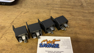 4 x 40 Amp Relay 12 Volt w Molded Mounting Tab 40A 12 Volts