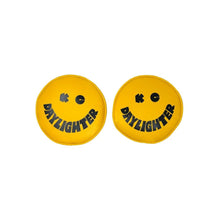 Load image into Gallery viewer, COVER RETRO 6" VINYL YELLOW W/ BLACK KC DAYLIGHTER SMILEY FACE (Pair)