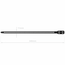 Load image into Gallery viewer, SoftTIE DL Tie 11/340mm Black - 10 pack