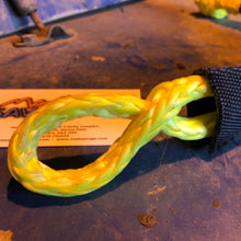 Load image into Gallery viewer, Soft shackle 8mm x 460mm YELLOW UHMWPE with 9384kgs MBL