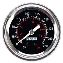 Load image into Gallery viewer, 2in Single Needle Gauge (Black Face Illuminated 220 PSI)
