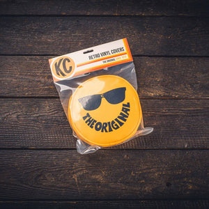 COVER RETRO 6" VINYL YELLOW W/ THE ORIGINAL SMILEY SUNGLASSES (Pair)