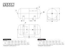 Load image into Gallery viewer, 0.5 Gallon Air Tank Two 1/4in NPT Ports 150 PSI Rated