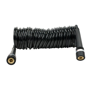 30Ft. Coil Hose, PU, Inside braided, Quick Connect Coupler on both ends