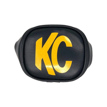 Load image into Gallery viewer, 3in Soft Vinyl Cover - Round - Pair - Black / Yellow KC Logo (2)