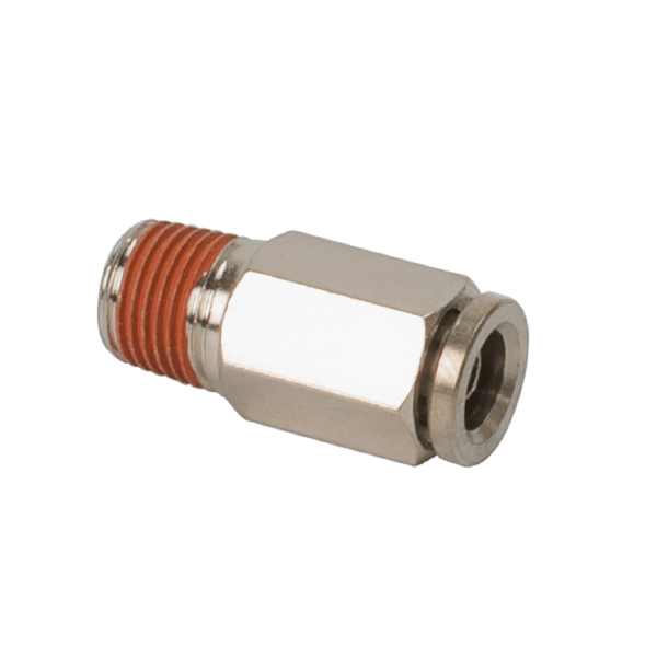 1/4in NPT(M) to 3/8in Airline Straight Fitting (2 pcs) DOT Approved