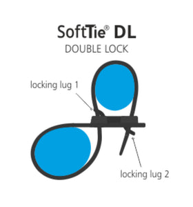 SoftTIE DL Tie 7/180mm Black - 10 pack