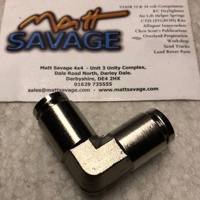 3/8in to 3/8in 90 Degree Elbow Union (2 pcs) DOT Approved