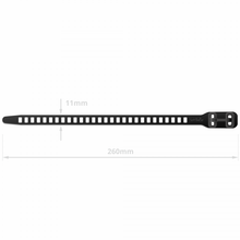 Load image into Gallery viewer, SoftTIE DL Tie 11/260mm Black - 10 pack
