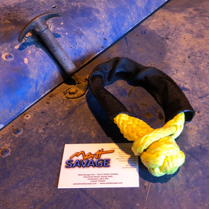 Soft shackle 8mm x 460mm YELLOW UHMWPE with 9384kgs MBL