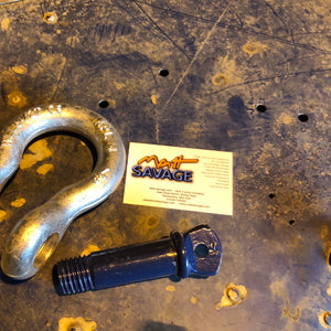 Bow D shackle Galvanised 6.5ton screw pin tested