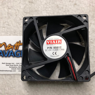 Viair IP68 Rated 12V Cooling Fan, 80mm x 80mm x 25mm, 3800 RPM, CE
