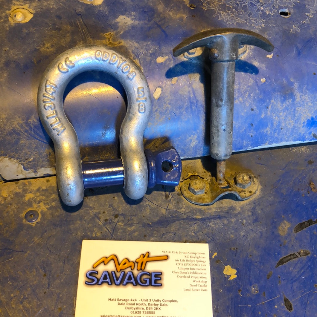 Bow D shackle 3.25ton screw pin tested
