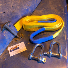 Load image into Gallery viewer, Tow Strap 5ton Heavy Duty 4mtr with 2 shackles