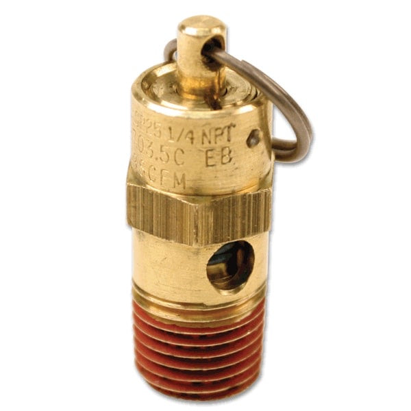 250 PSI Hi-Temp Rated Safety Valve (1/4in M, NPT)