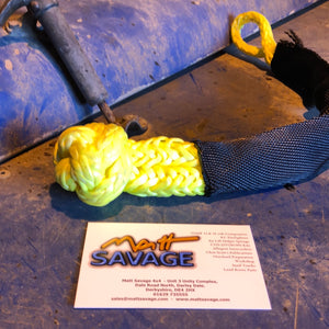 Soft shackle 8mm x 460mm YELLOW UHMWPE with 9384kgs MBL