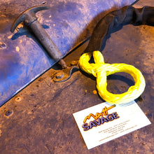 Load image into Gallery viewer, Soft shackle 10mm x 528mm YELLOW UHMWPE with 14175kgs MBL