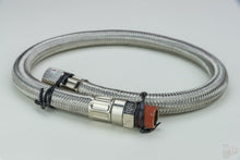 Load image into Gallery viewer, 24in by 3/8in S.S. Leader Hose (3/8in F to 3/8” M, NPT, Swivel)